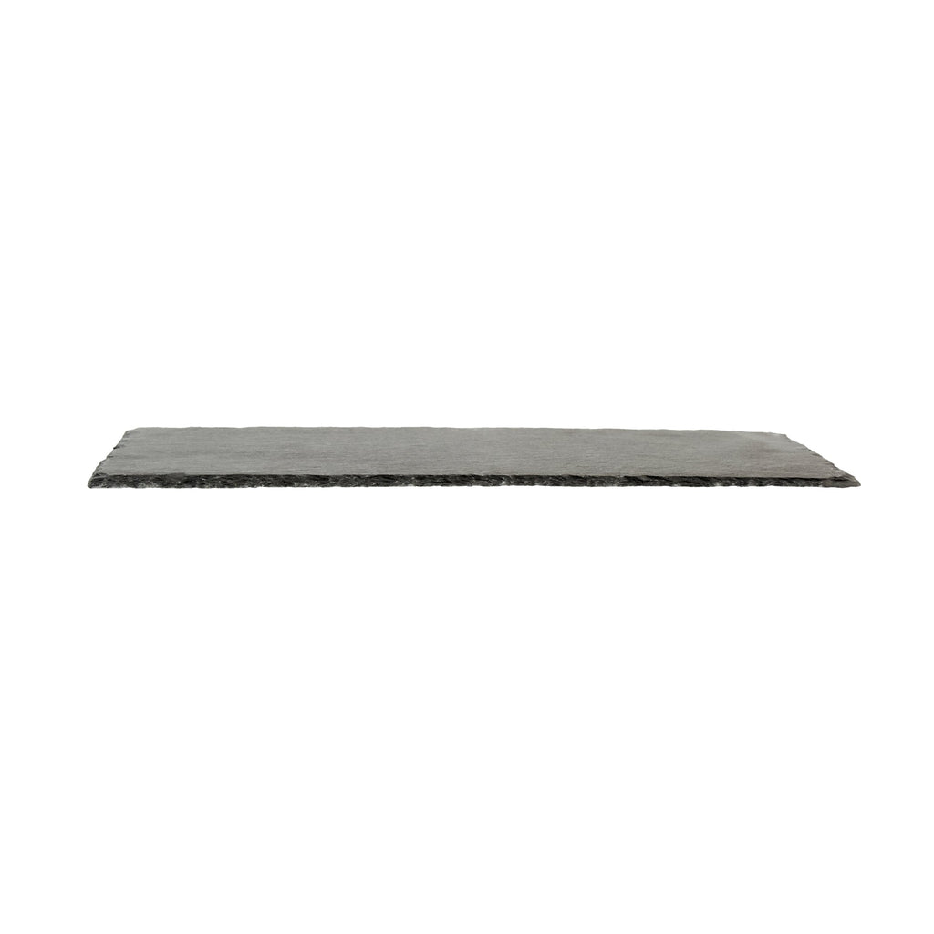 Stone Tek Rectangle Black Slate Serving Tray - 11 3/4" x 7 3/4" - 4 count box