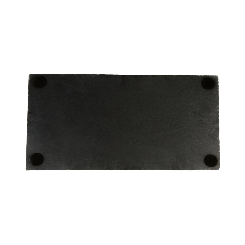 Stone Tek Rectangle Black Slate Serving Tray - 15 3/4" x 7 3/4" - 1 count box