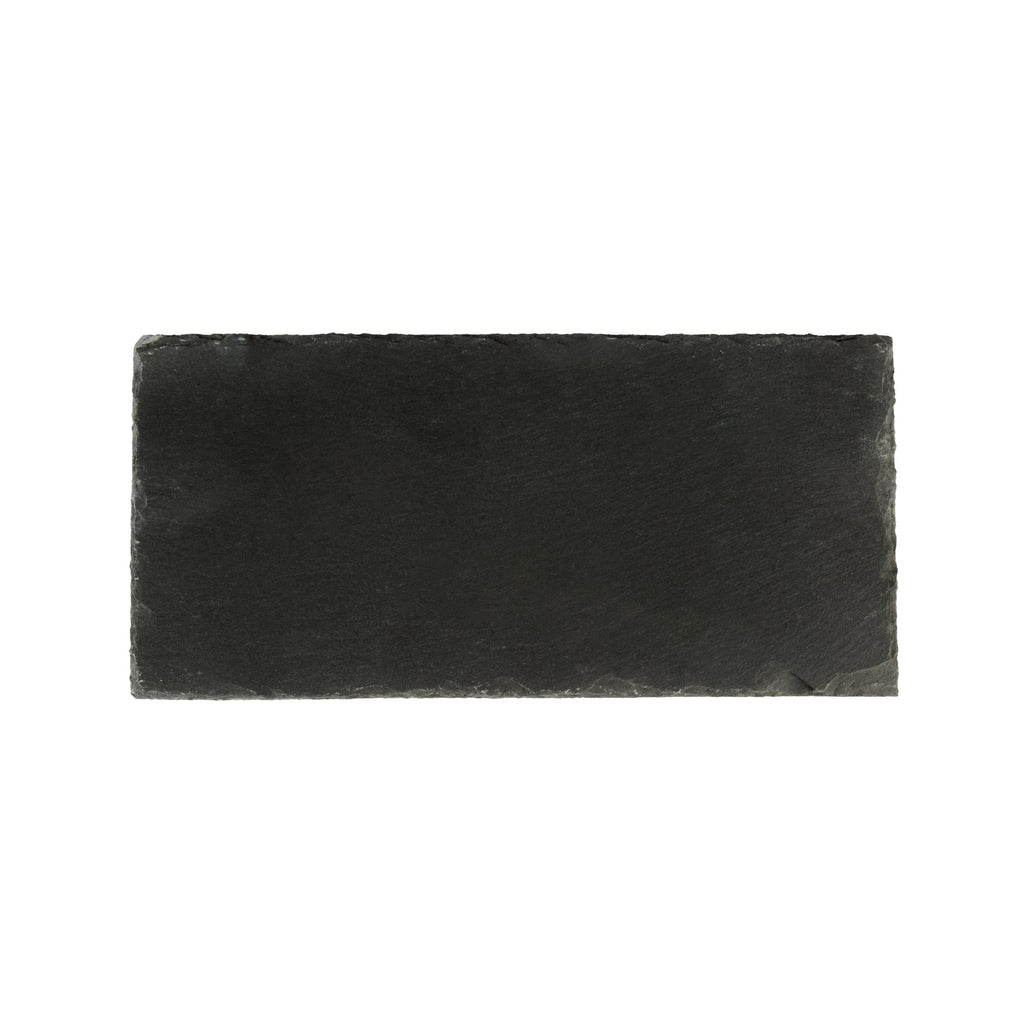 Stone Tek Rectangle Black Slate Serving Plate - 9 3/4" x 4 3/4" - 1 count box