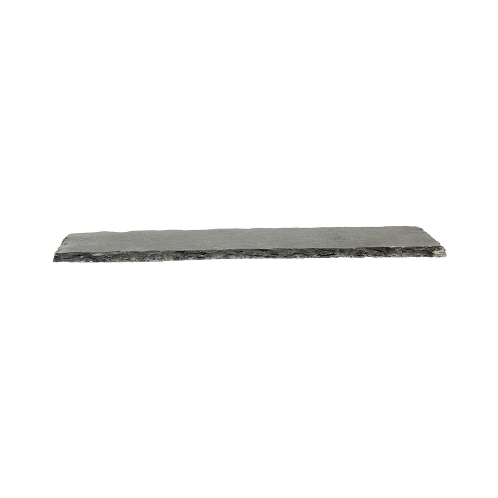 Stone Tek Rectangle Black Slate Serving Plate - 9 3/4" x 4 3/4" - 4 count box