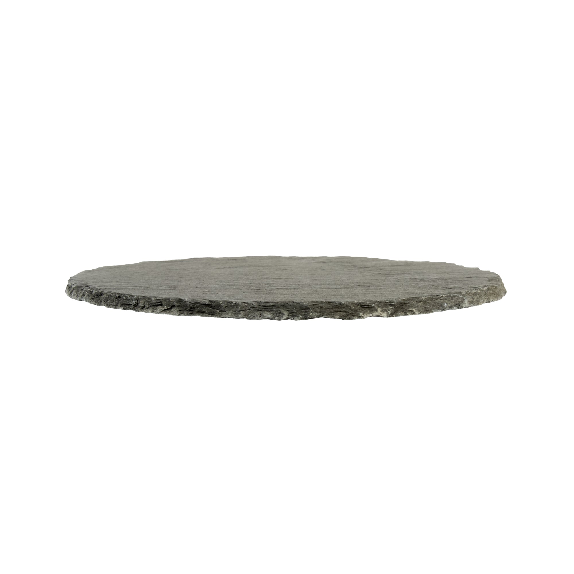 Stone Tek Round Black Slate Serving Plate - 7 3/4" x 7 3/4" - 10 count box