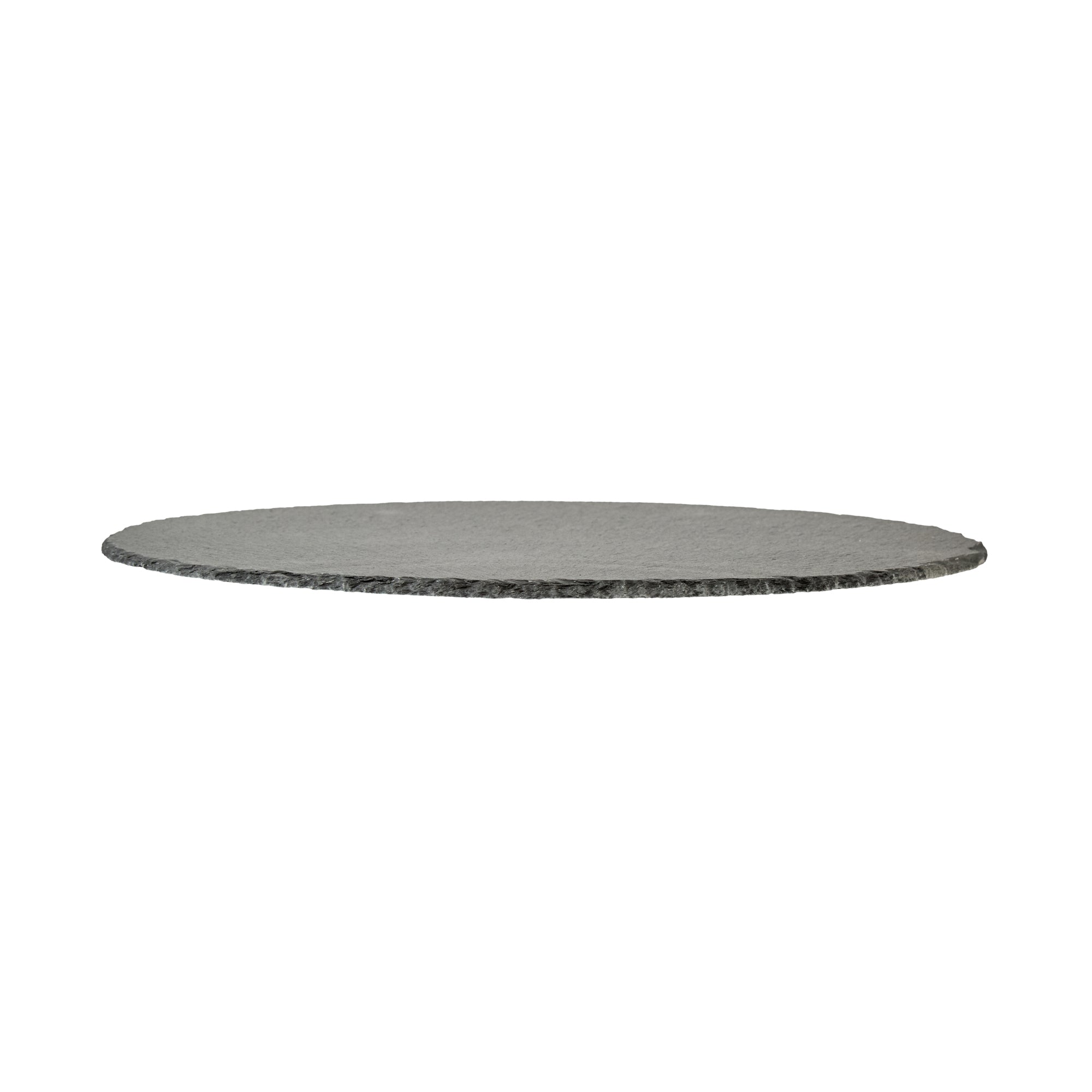 Stone Tek Round Black Slate Serving Tray - 11 3/4" x 11 3/4" - 1 count box