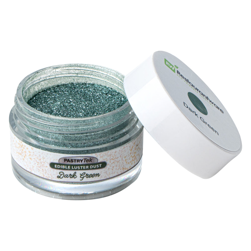 Pastry Tek 5g Dark Green Edible Luster Dust - Food Grade - 1 count box