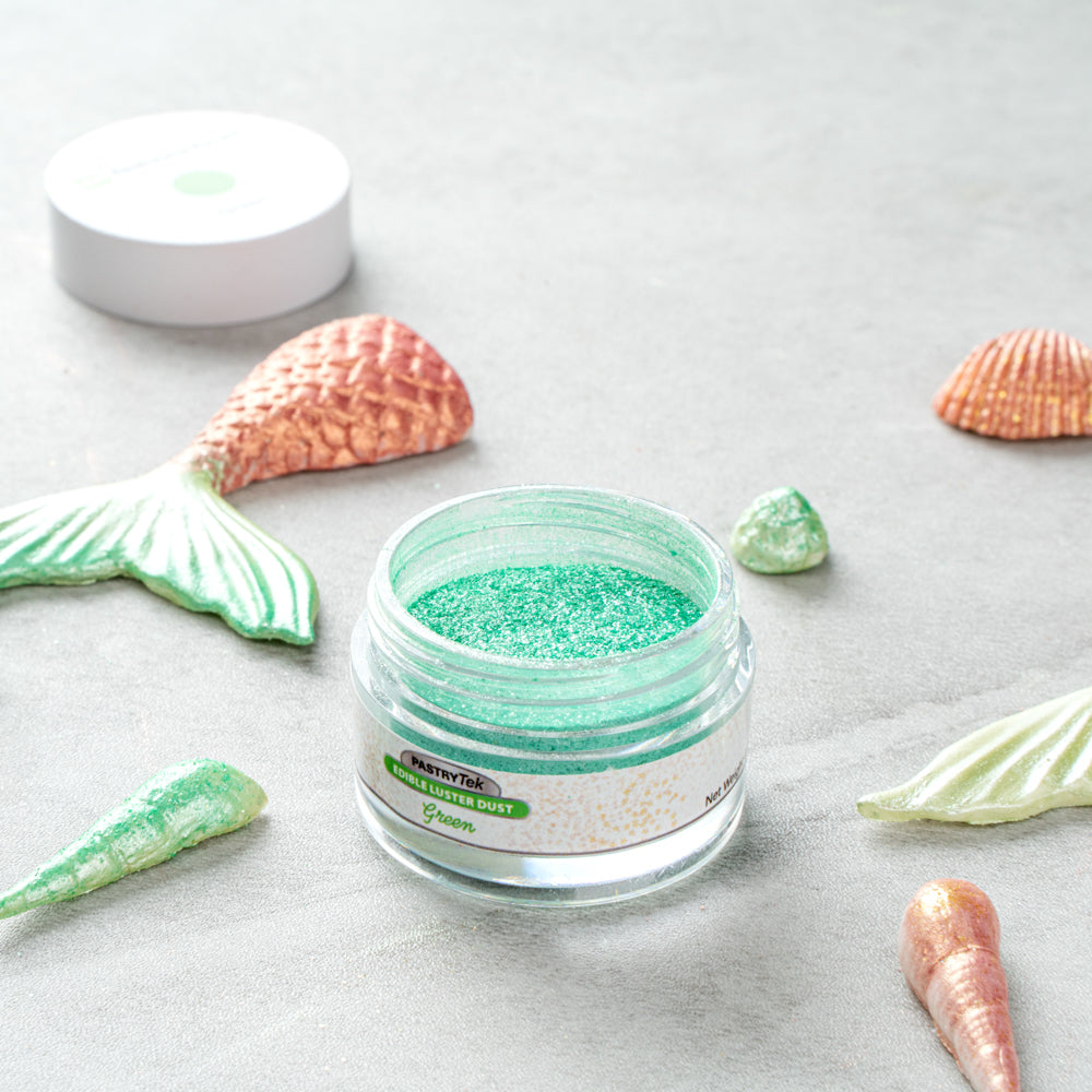 Pastry Tek 5g Green Edible Luster Dust - Food Grade - 1 count box
