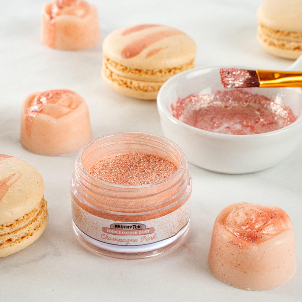 Pastry Tek 5g Champagne Pink Edible Luster Dust - Food Grade - 1 count box