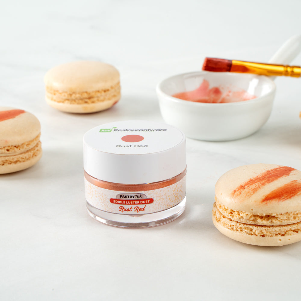 Pastry Tek 5g Rust Red Edible Luster Dust - Food Grade - 1 count box