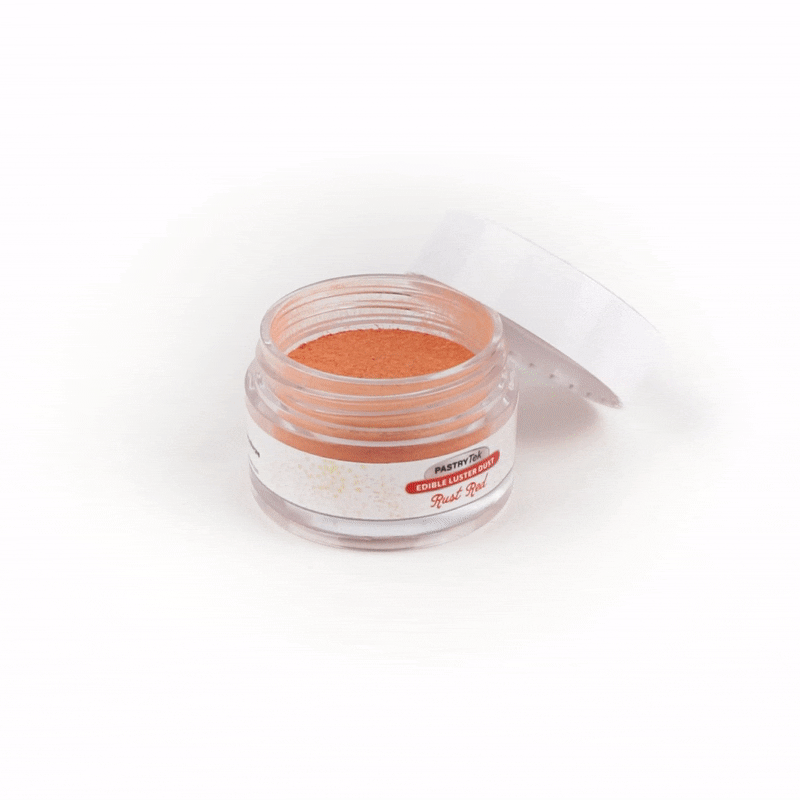 Pastry Tek 5g Rust Red Edible Luster Dust - Food Grade - 1 count box