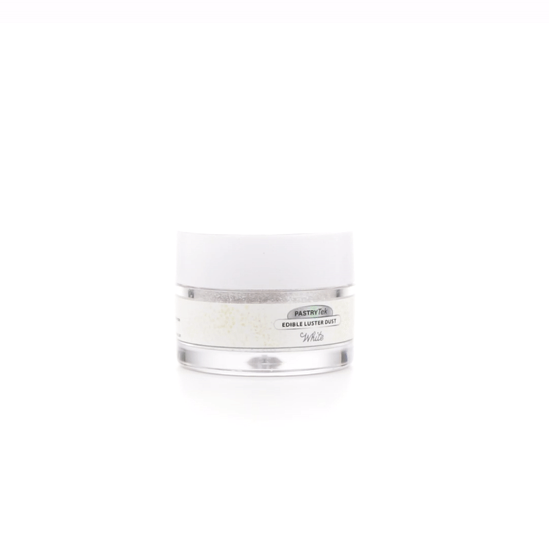 Pastry Tek 5g White Edible Luster Dust - Food Grade - 1 count box