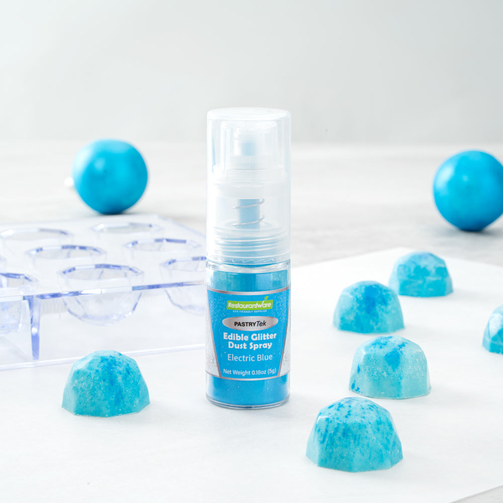 Pastry Tek 5g Electric Blue Edible Glitter Dust Spray - 1 count box