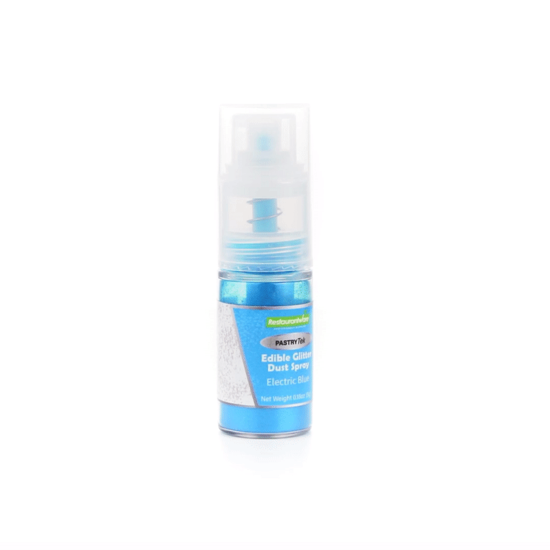 Pastry Tek 5g Electric Blue Edible Glitter Dust Spray - 1 count box