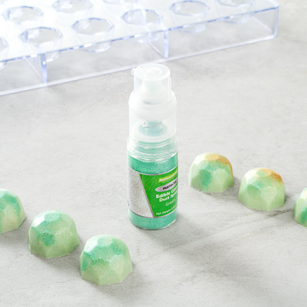Pastry Tek 5g Green Edible Glitter Dust Spray - 1 count box
