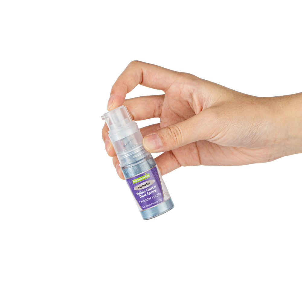 Pastry Tek 5g Lavender Purple Edible Glitter Dust Spray - 1 count box