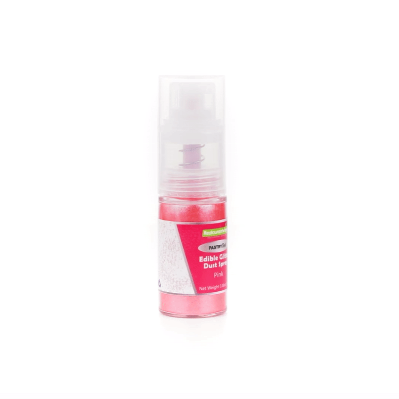 Pastry Tek 5g Pink Edible Glitter Dust Spray - 1 count box