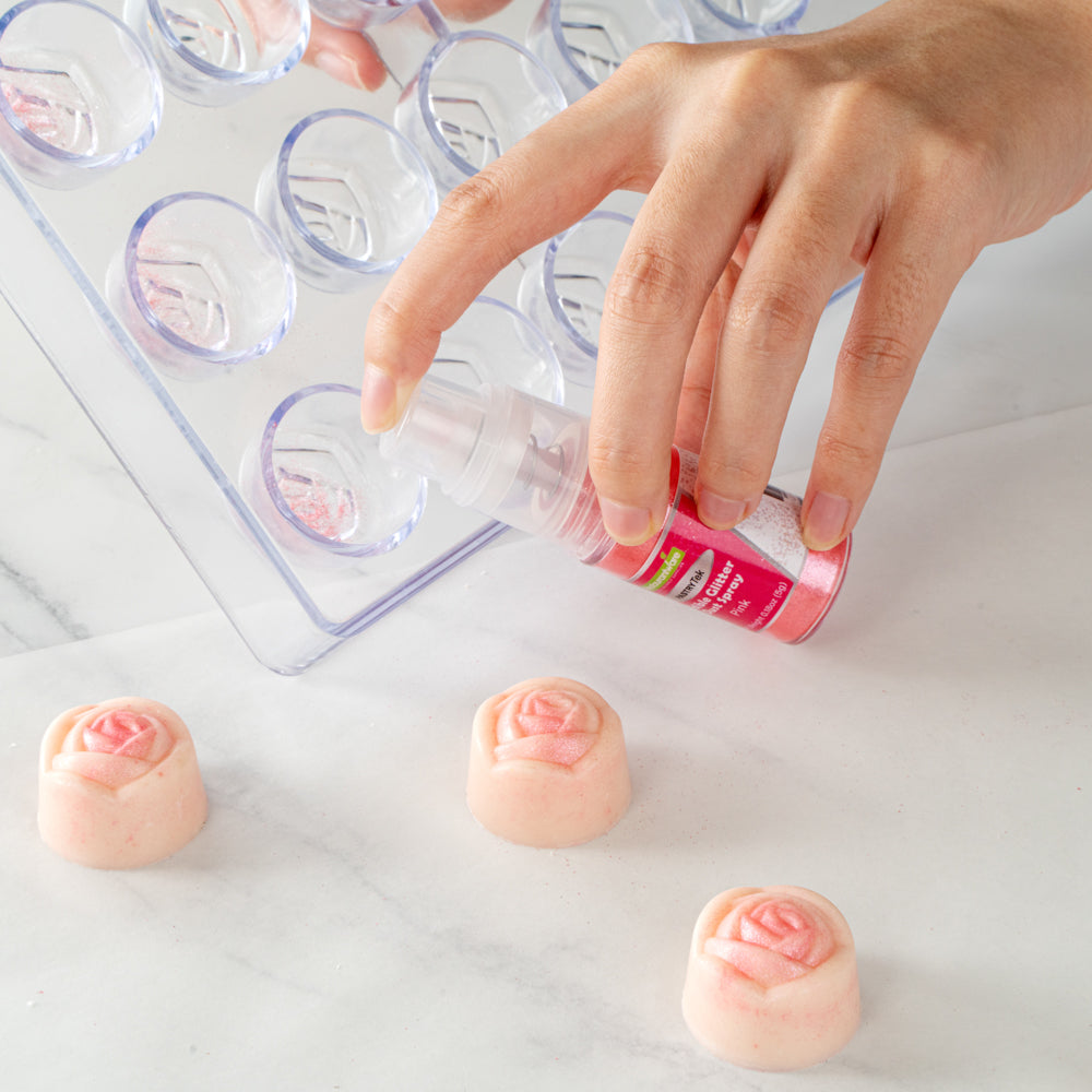 Pastry Tek 5g Pink Edible Glitter Dust Spray - 1 count box