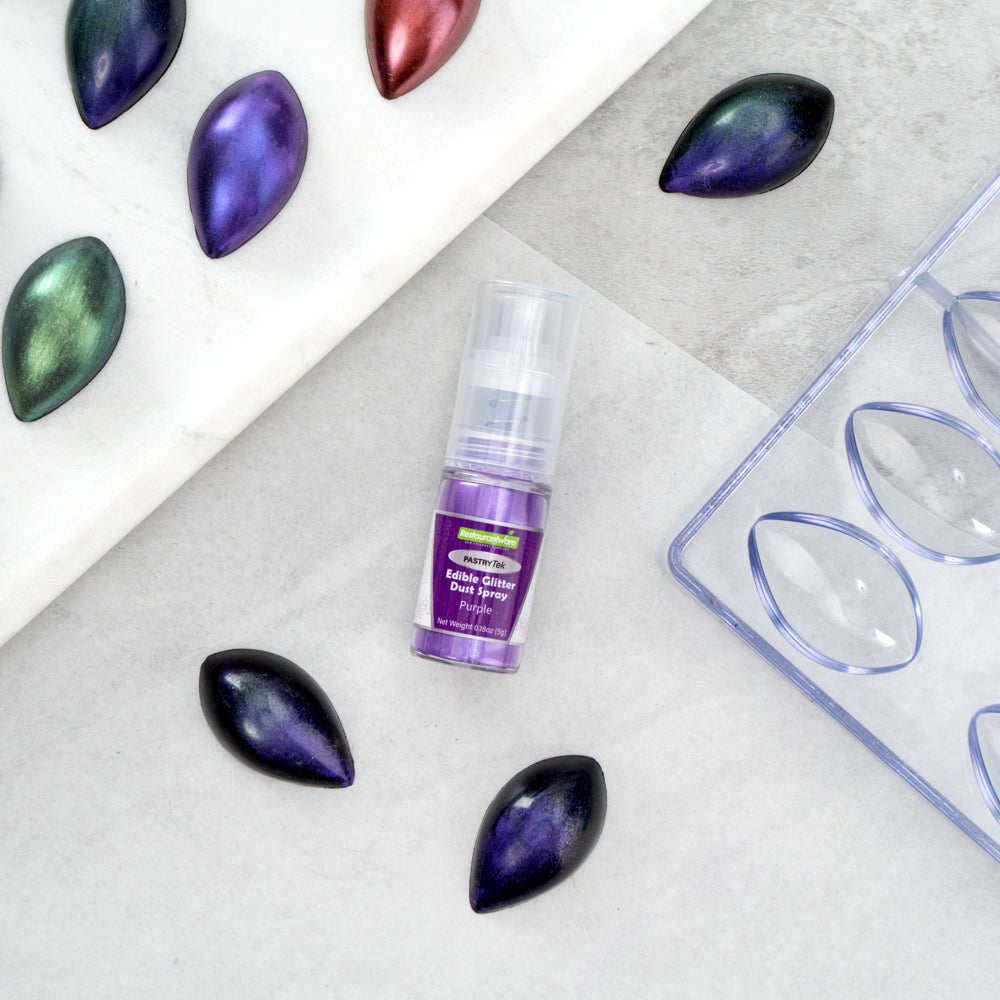 Pastry Tek 5g Purple Edible Glitter Dust Spray - 1 count box