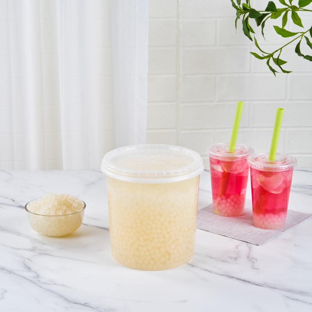 Tea Tek 7 lb Lychee Popping Boba - 1 count box