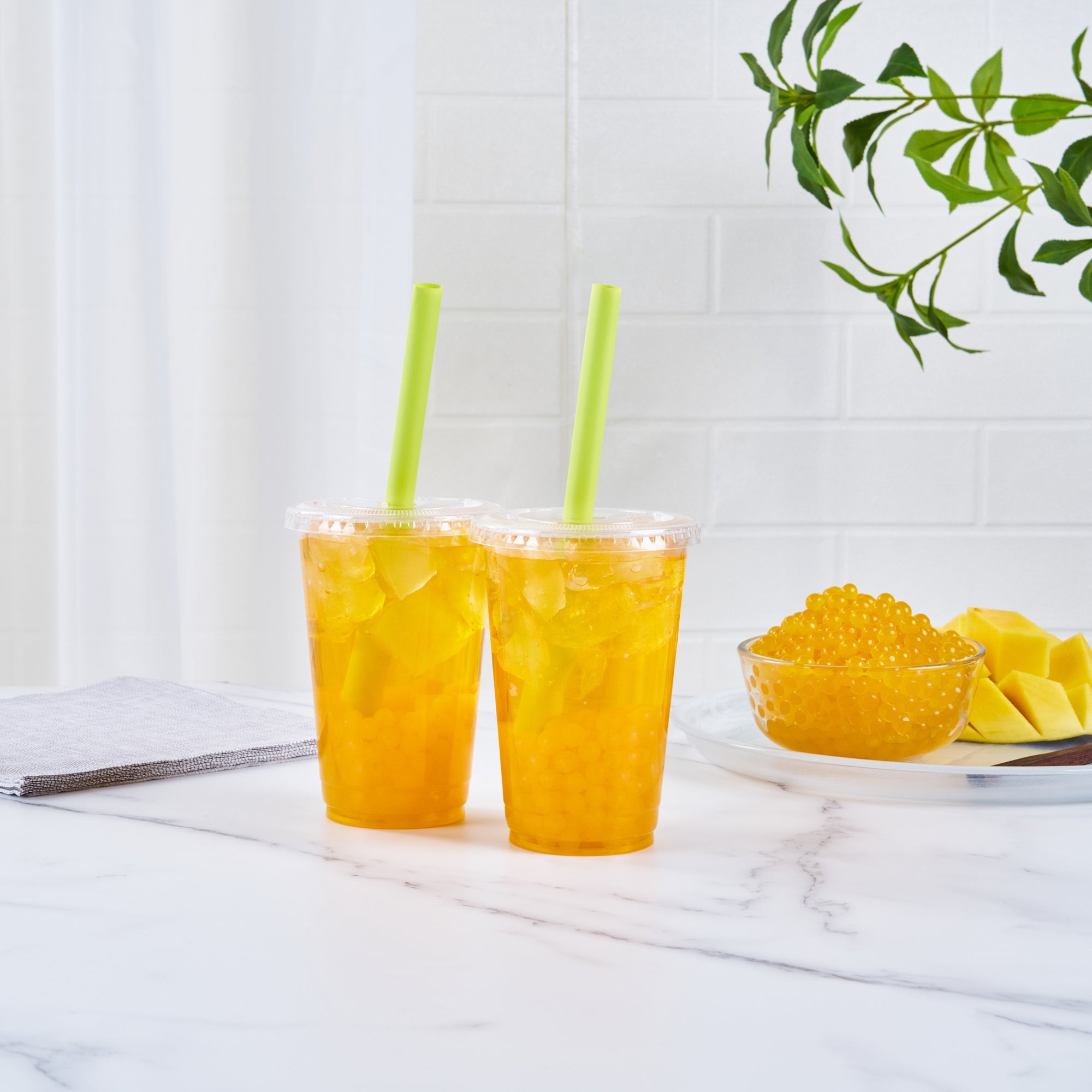 Tea Tek 7 lb Mango Popping Boba - 1 count box