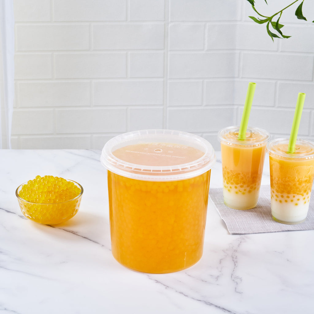 Tea Tek 7 lb Popping Boba - Orange - 1 count box