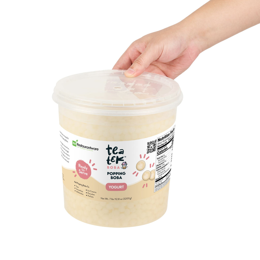 Tea Tek 7 lb Popping Boba - Yogurt - 1 count box