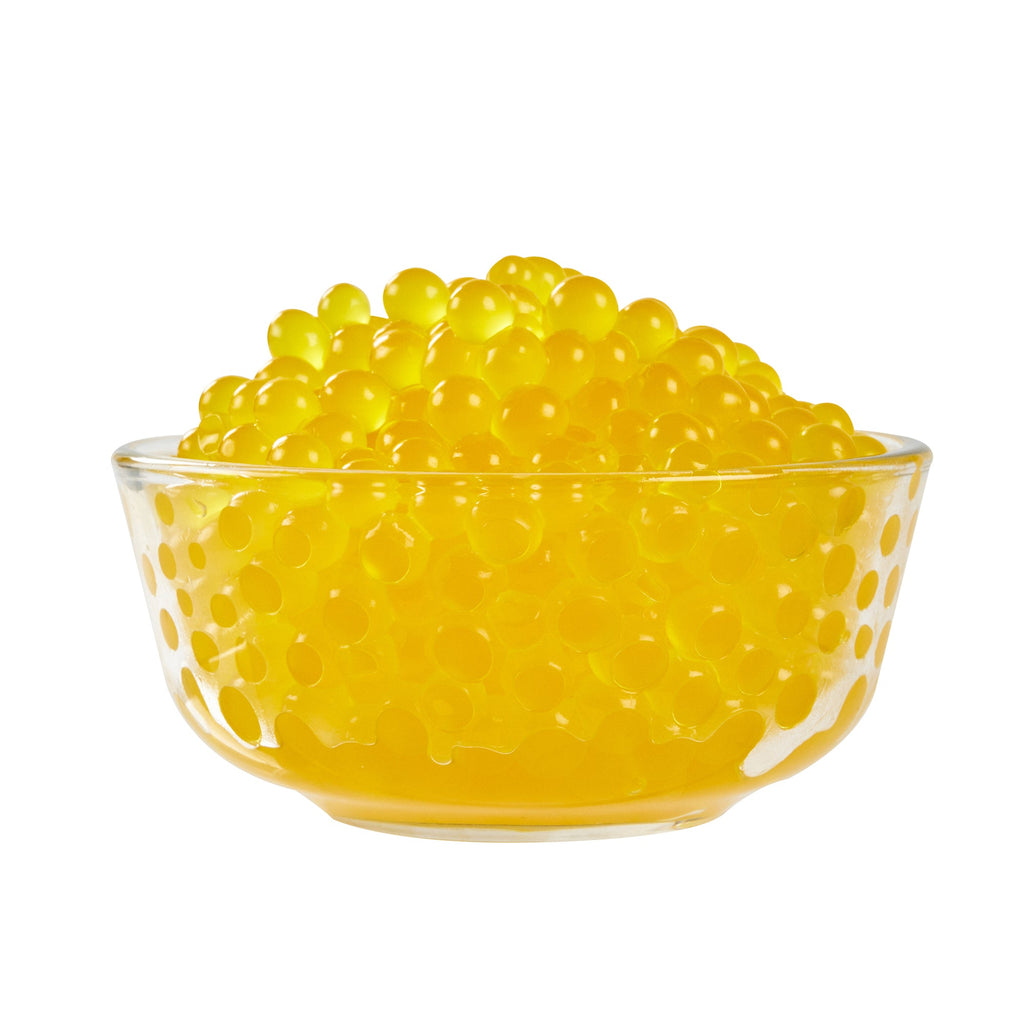 Tea Tek 7 lb Popping Boba - Passion Fruit - 1 count box