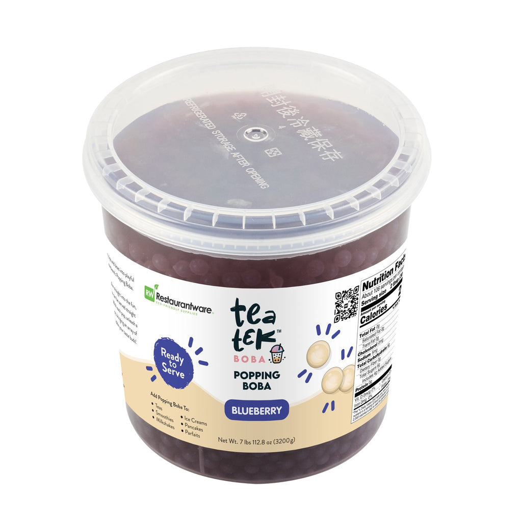 Tea Tek 7 lb Blueberry Popping Boba - 1 count box