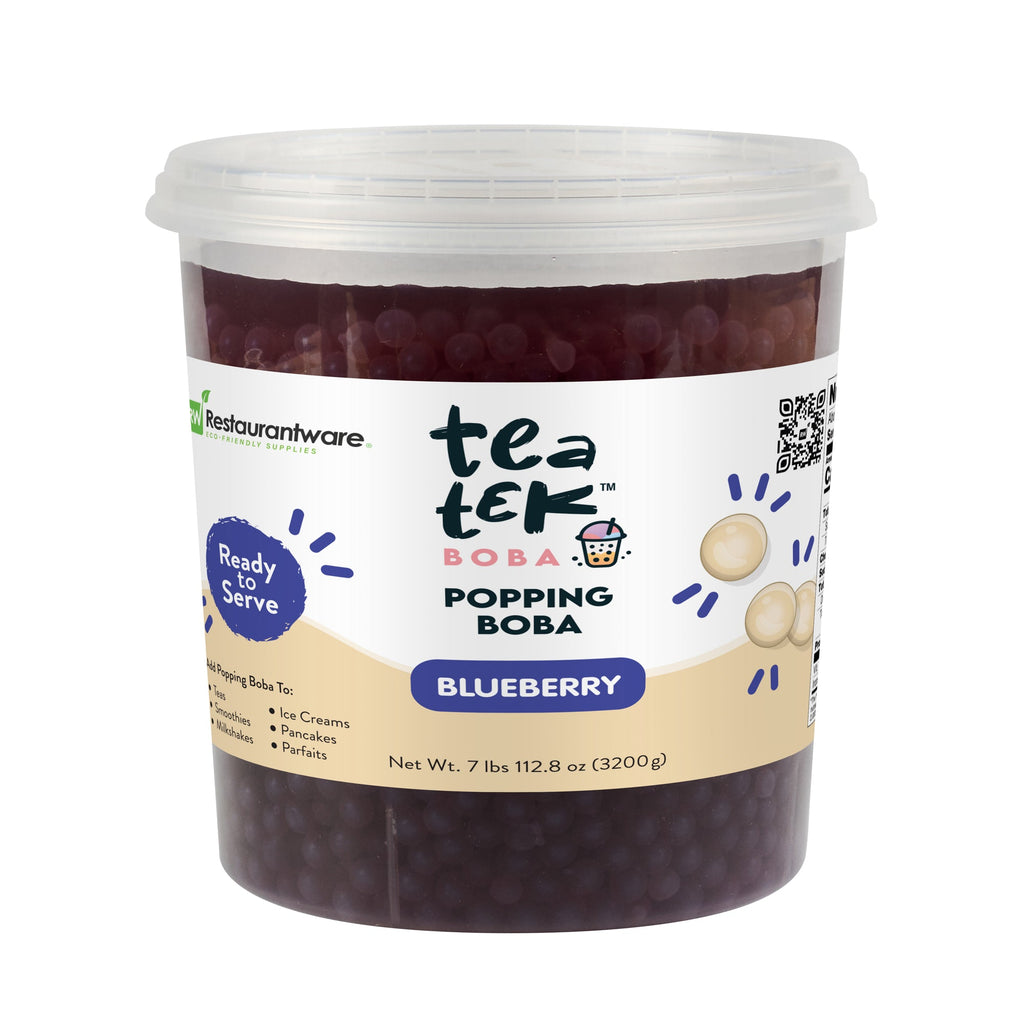 Tea Tek 7 lb Blueberry Popping Boba - 1 count box