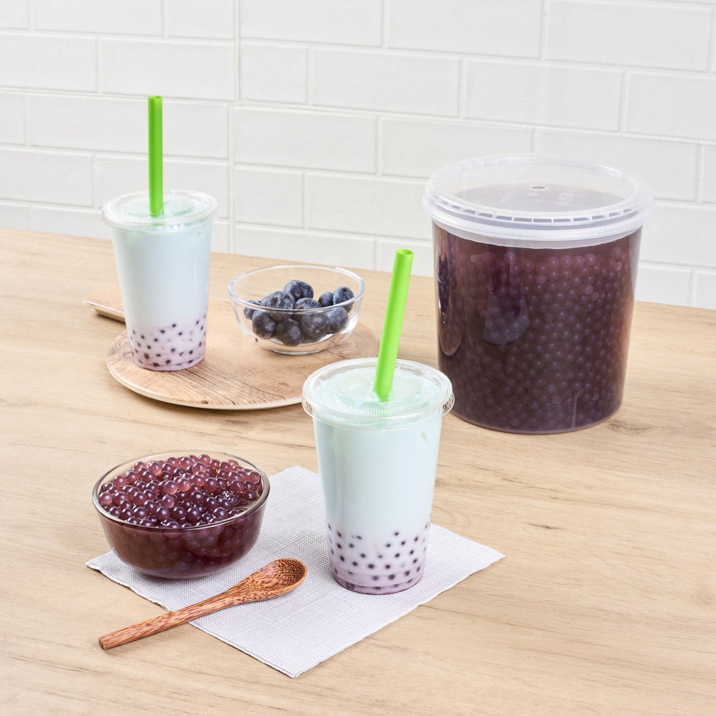 Tea Tek 7 lb Blueberry Popping Boba - 4 count box