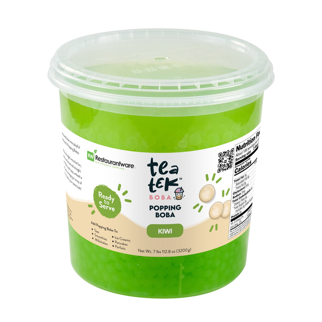 Tea Tek 7 lb Kiwi Popping Boba - 1 count box