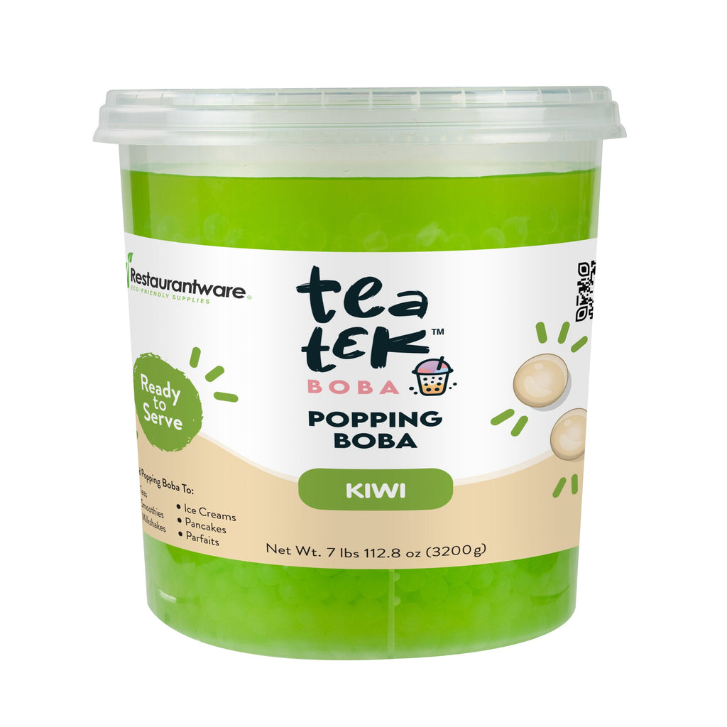 Tea Tek 7 lb Kiwi Popping Boba - 1 count box