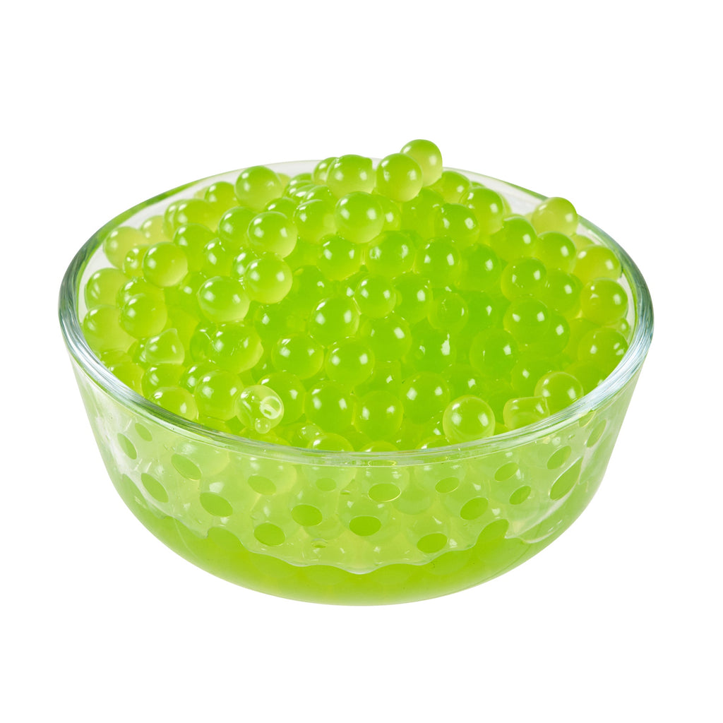 Tea Tek 7 lb Kiwi Popping Boba - 4 count box