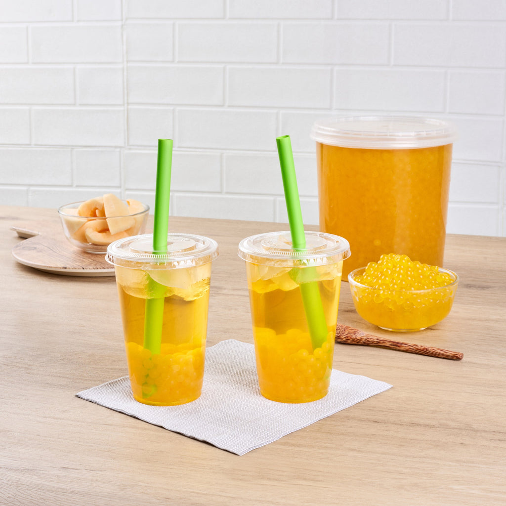 Tea Tek 7 lb Cantaloupe Popping Boba - 4 count box