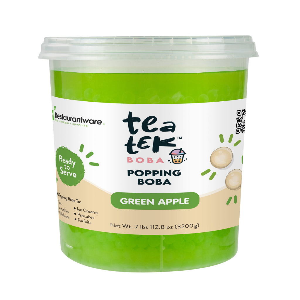 Tea Tek 7 lb Green Apple Popping Boba - 1 count box