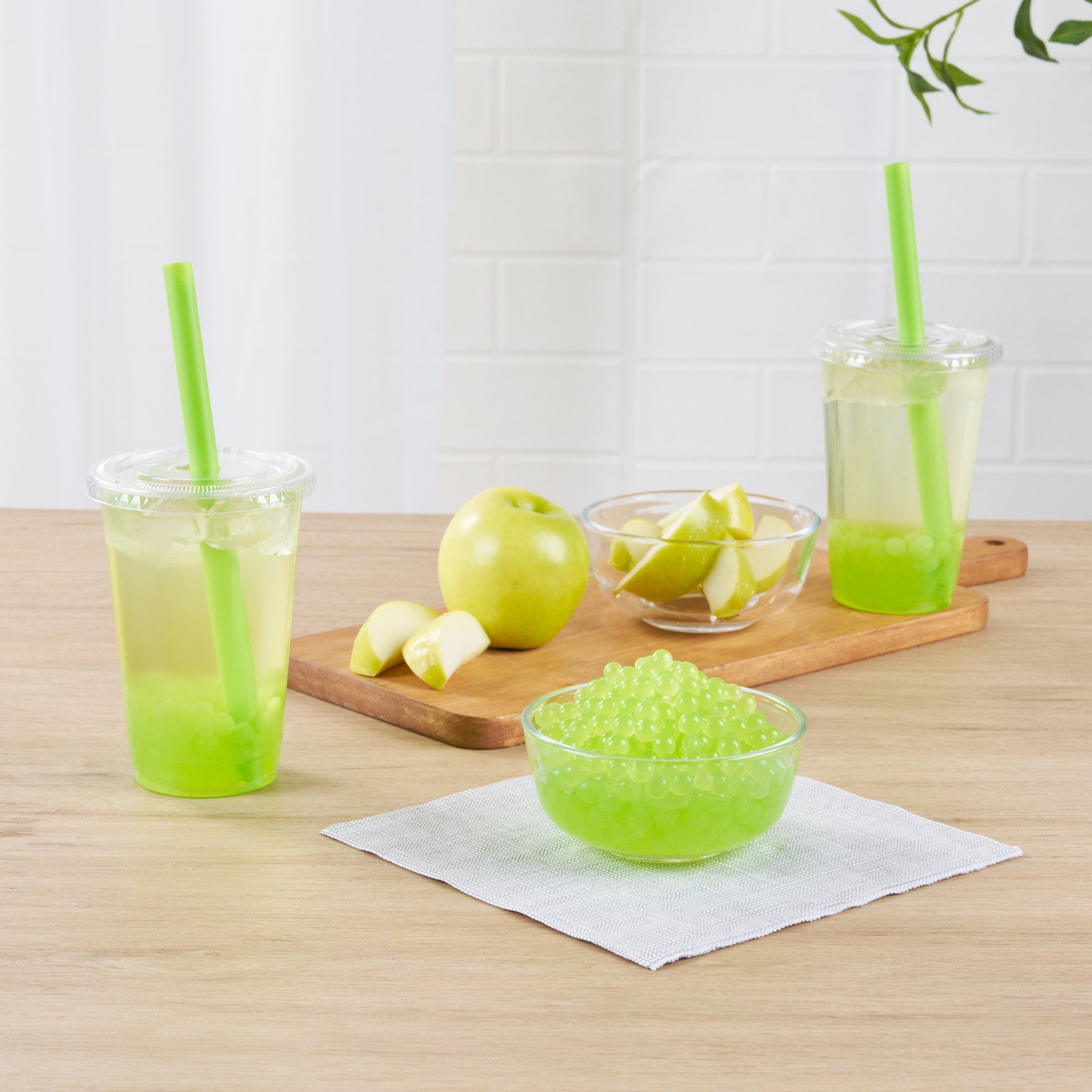Tea Tek 7 lb Green Apple Popping Boba - 1 count box