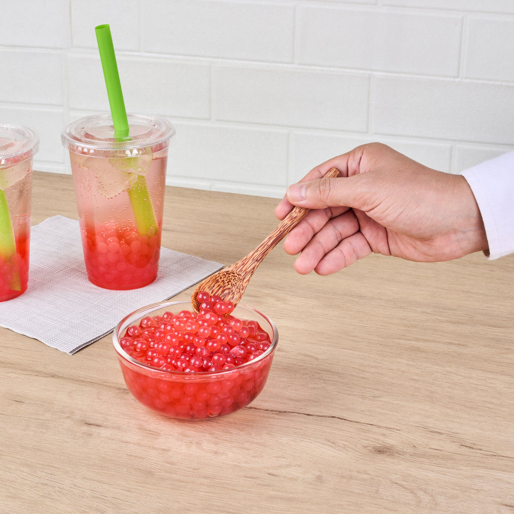 Tea Tek 7 lb Popping Boba - Pomegranate - 1 count box