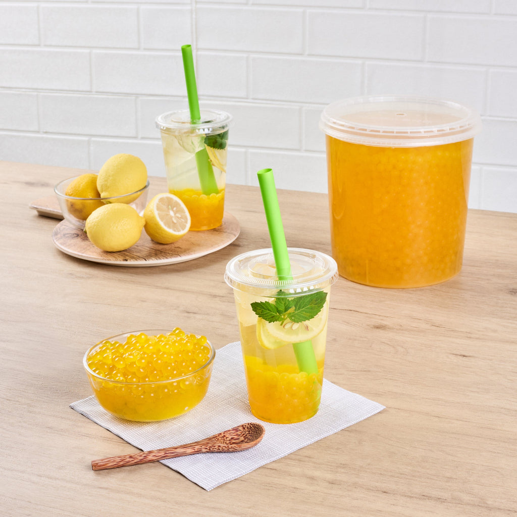 Tea Tek 7 lb Lemon Popping Boba - 1 count box