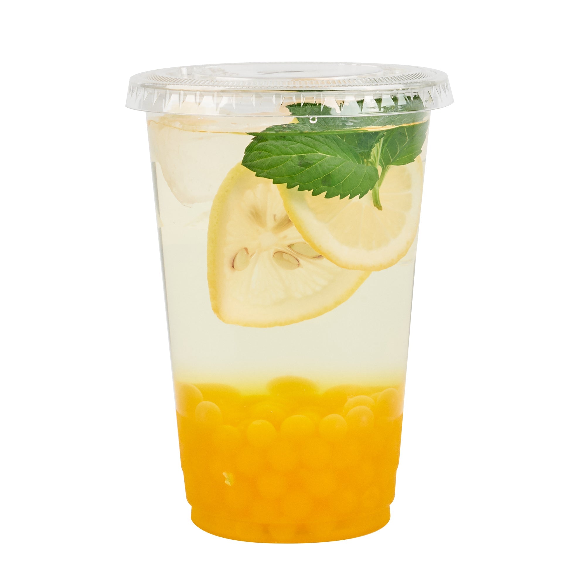 Tea Tek 7 lb Lemon Popping Boba - 4 count box