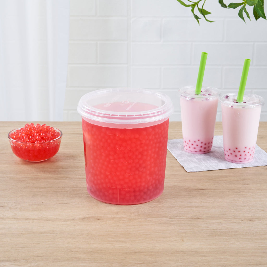 Tea Tek 7 lb Popping Boba - Rose - 1 count box