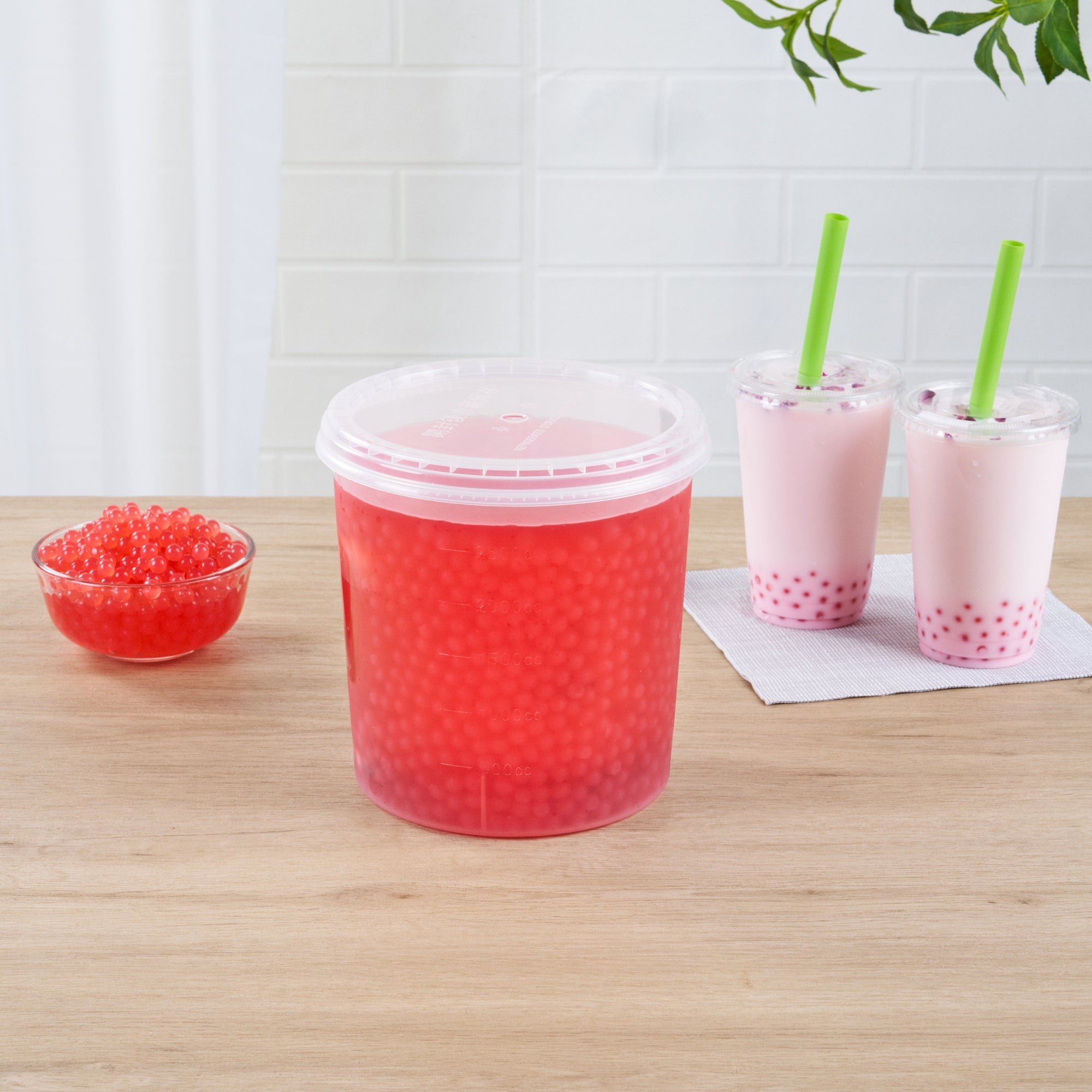 Tea Tek 7 lb Popping Boba - Rose - 1 count box