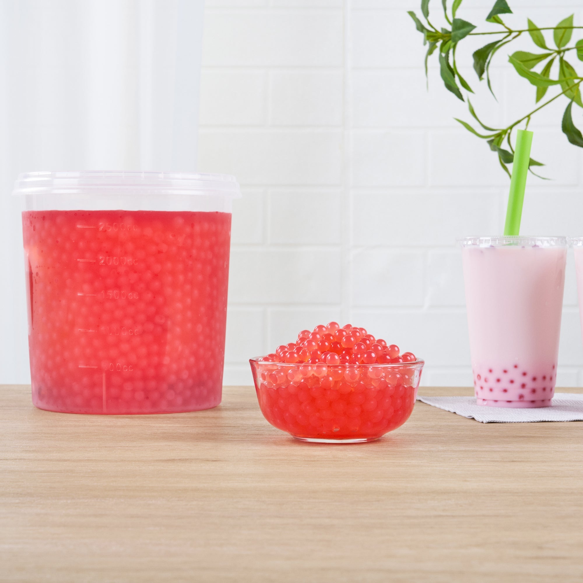 Tea Tek 7 lb Popping Boba - Rose - 1 count box