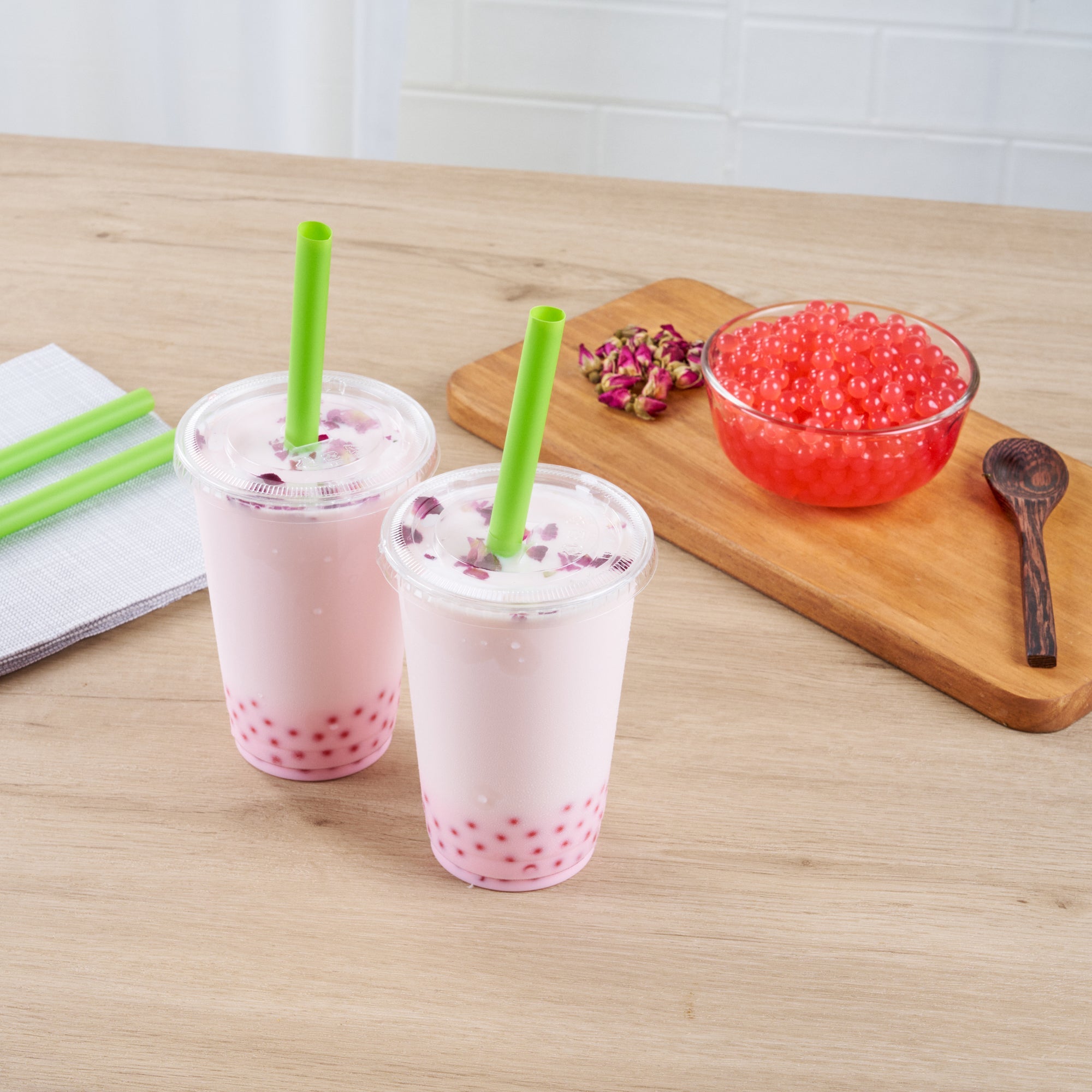 Tea Tek 7 lb Popping Boba - Rose - 1 count box