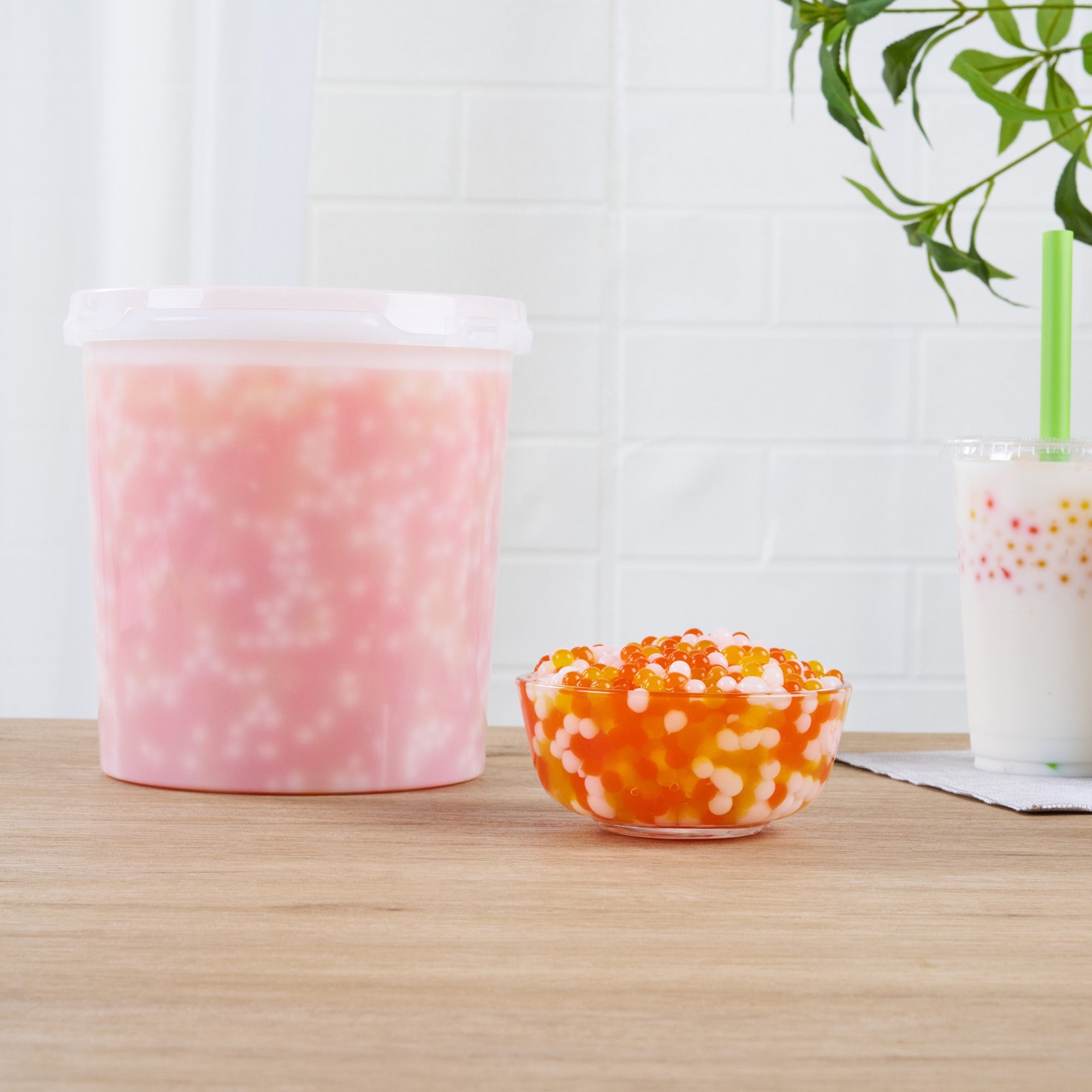Tea Tek 6.8 lb Assorted Rainbow Popping Boba - 1 count box