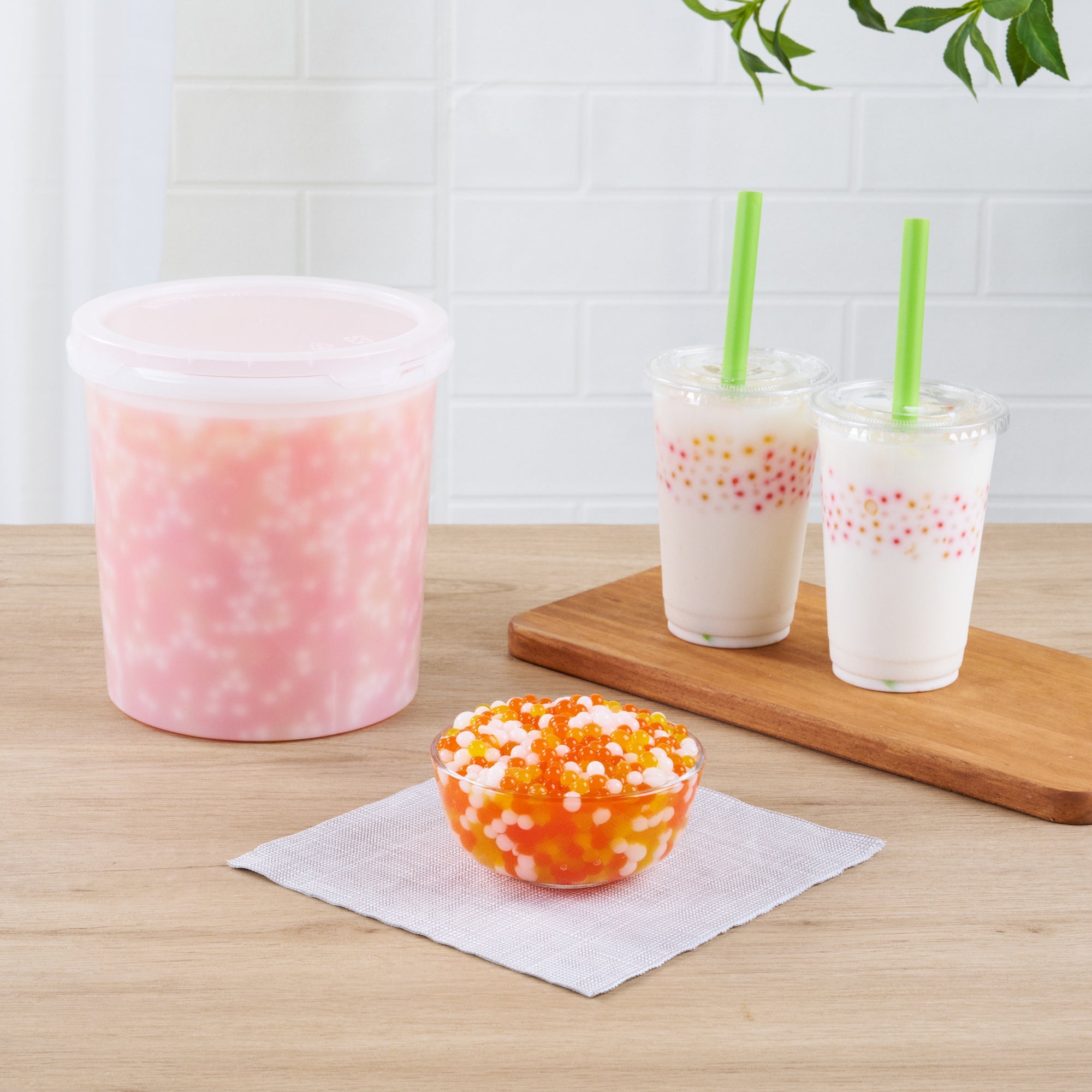 Tea Tek 6.8 lb Assorted Rainbow Popping Boba - 1 count box