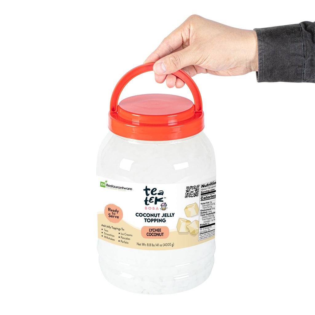 Tea Tek 8.8 lb Jelly Topping - Lychee Coconut - 1 count box