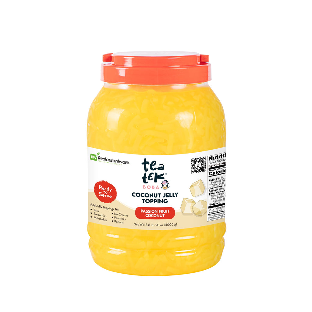 Tea Tek 8.8 lb Jelly Topping - Passion Fruit Coconut - 4 count box