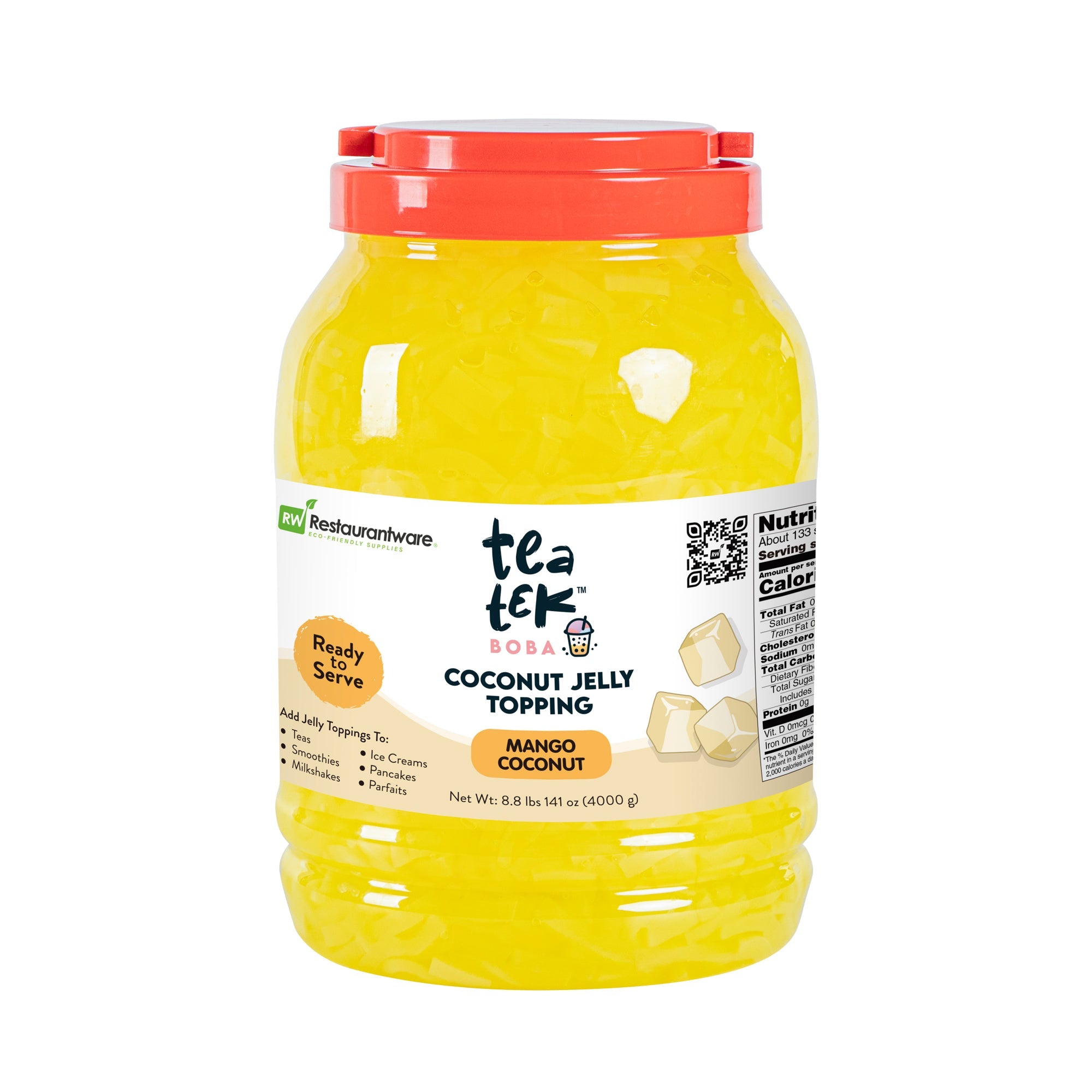 Tea Tek 8.8 lb Jelly Topping - Mango Coconut - 1 count box