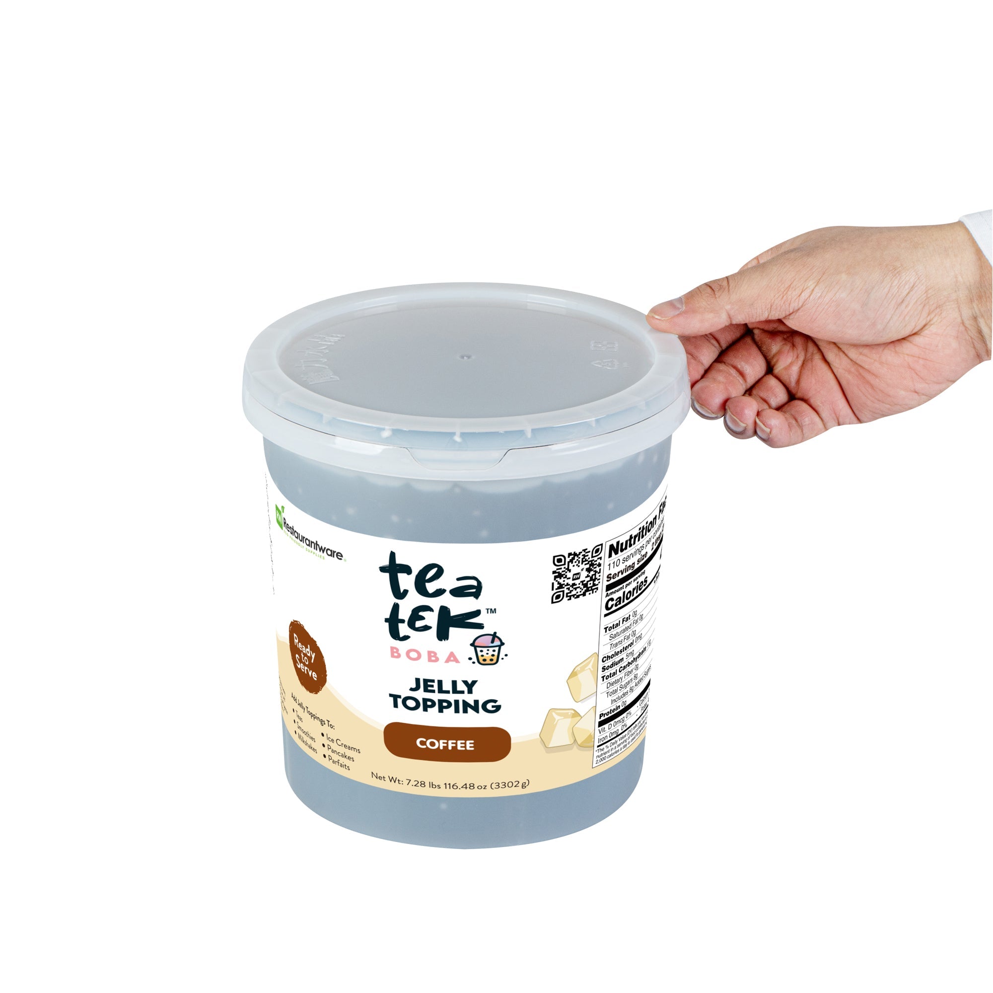 Tea Tek 7.28 lb Jelly Topping - Coffee - 4 count box