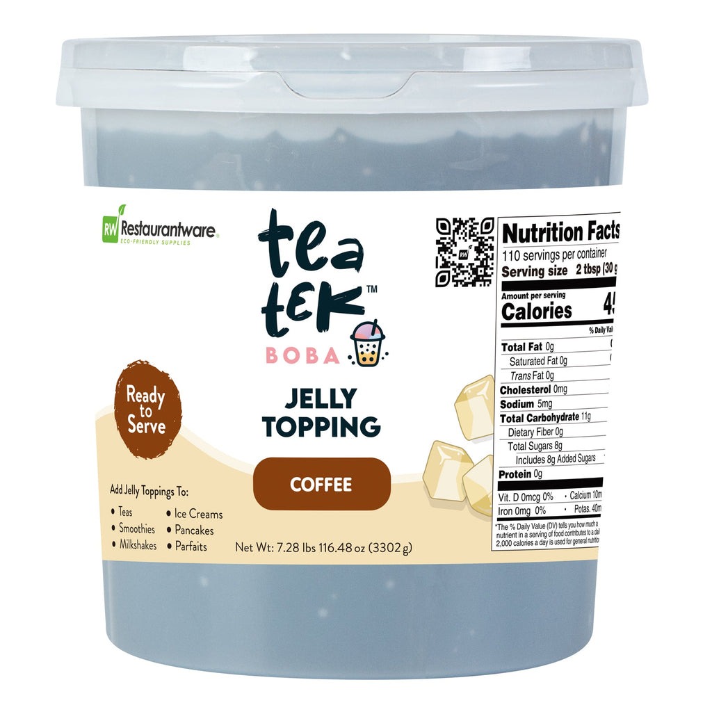 Tea Tek 7.28 lb Jelly Topping - Coffee - 4 count box