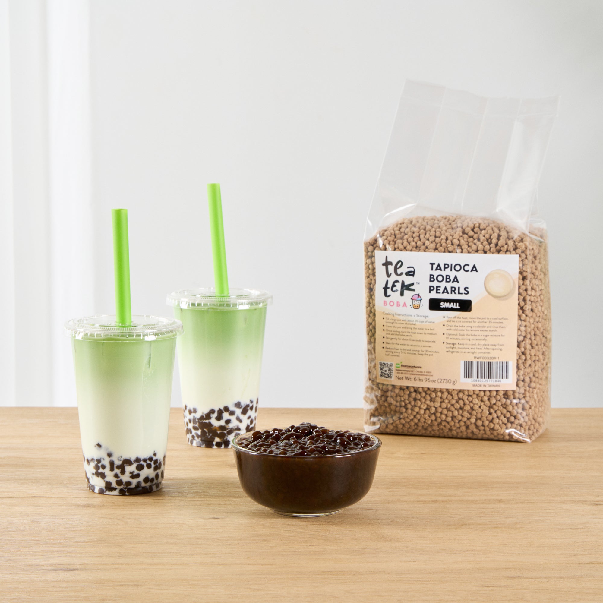 Tea Tek 6 lb Tapioca Boba Pearls - Small - 1 count box