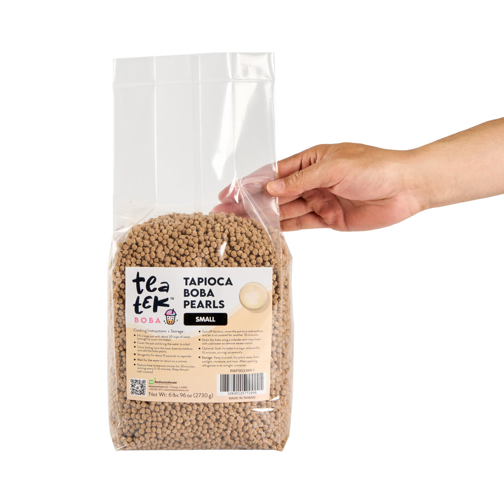 Tea Tek 6 lb Tapioca Boba Pearls - Small - 1 count box
