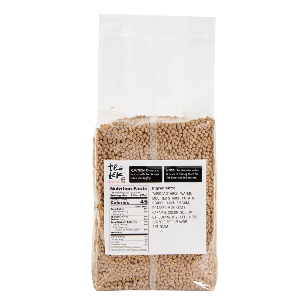 Tea Tek 6 lb Tapioca Boba Pearls - Small - 1 count box
